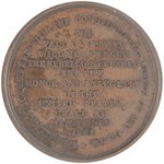 LINCOLN & HAMLIN JUGATE COPPER MEDAL DeWITT 1860-31.