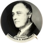 "PRESIDENT FRANKLIN D. ROOSEVELT" REAL PHOTO BUTTON UNLISTED IN HAKE.