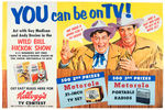 "YOU CAN BE ON TV!  ACT WITH GUY MADISON AND ANDY DEVINE IN THE WILD BILL HICKOK SHOW" STORE POSTER.