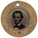 LINCOLN & HAMLIN BACK-TO-BACK 1860 FERROTYPE JUGATE.