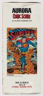 SUPERMAN 1974 AURORA COMIC SCENES FACTORY-SEALED BOXED MODEL KIT.