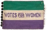 "VOTES FOR WOMEN" RARE SUFFRAGE SEWING ACCESSORY PIN HOLDER.