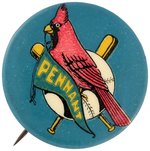 1926 ST. LOUIS CARDINALS "PENNANT" BUTTON.