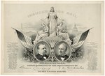 CLEVELAND & HENDRICKS 1885 INAUGURAL BALL INVITATION.