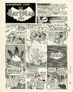 DRAG CARTOONS #27 BATMAN & ROBIN SPOOF COMPLETE COMIC STORY ORIGINAL ART BY PETE MILLAR.