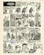 DRAG CARTOONS #27 BATMAN & ROBIN SPOOF COMPLETE COMIC STORY ORIGINAL ART BY PETE MILLAR.