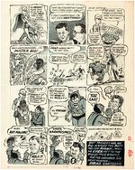 DRAG CARTOONS #27 BATMAN & ROBIN SPOOF COMPLETE COMIC STORY ORIGINAL ART BY PETE MILLAR.