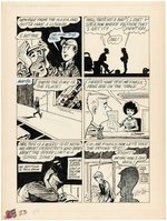 DRAG CARTOONS #6 "LICENSE LAMPOON" COMPLETE COMIC STORY ORIGINAL ART BY DENNIS ELLEFSON.