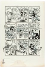 BIG DADDY ROTH #1 GREEN HORNET SPOOF COMPLETE COMIC STORY ORIGINAL ART BY PETE MILLAR.