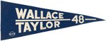 "WALLACE TAYLOR '48" SCARCE PROGRESSIVE PARTY FELT PENNANT.