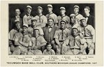 1907 TECUMSEH INDIANS MI BASEBALL TEAM POSTCARD W/FRED MERKLE.