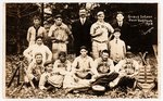 1908 GRAND DETOUR, IL BASEBALL TEAM REAL PHOTO POSTCARD.