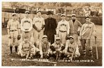 1908 ORWIN, PA BASEBALL TEAM REAL PHOTO POSTCARD.