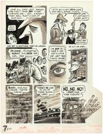 DRAG CARTOONS #6 "JACK THE STRIPPER" COMPLETE COMIC STORY ORIGINAL ART BY PETE MILLAR.