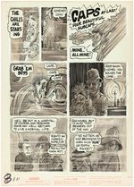 DRAG CARTOONS #6 "JACK THE STRIPPER" COMPLETE COMIC STORY ORIGINAL ART BY PETE MILLAR.