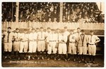 . 1910s WAUSAU, WI LUMBERJACKS TEAM REAL PHOTO POSTCARD.