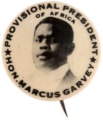 MARCUS GARVEY BLACK NATIONALIST AND BACK TO AFRICA PROPONENT REAL PHOTO C. 1920 BUTTON.