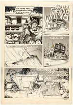 HOT ROD CARTOONS/CARtoons "ALL WASHED UP!!" COMPLETE COMIC STORY ORIGINAL ART BY ERROL McCARTHY.