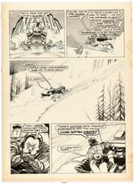 HOT ROD CARTOONS/CARtoons "SNOW JOB" COMPLETE COMIC STORY ORIGINAL ART BY ERROL McCARTHY.