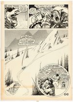 HOT ROD CARTOONS/CARtoons "SNOW JOB" COMPLETE COMIC STORY ORIGINAL ART BY ERROL McCARTHY.