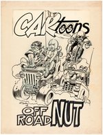 CARtoons "OFF ROAD NUT" COMIC PIN-UP ORIGINAL ART BY ERROL McCARTHY.