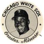 1950s ORESTES "MINNIE" MINOSO PM10 STADIUM BUTTON.