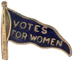 "VOTES FOR WOMEN" SUFFRAGE ENAMEL BADGE.