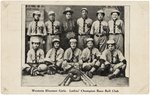 1911 WESTERN BLOOMER GIRLS (MI) TEAM POSTCARD.