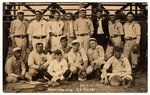 1910 TOMAHAWK, WI BASEBALL TEAM REAL PHOTO POSTCARD.