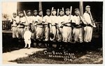 1914 MARSEILLES, IL BASEBALL TEAM REAL PHOTO POSTCARD.