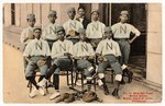 C. 1910s MANILA, PHILIPPINES BASEBALL TEAM COLORIZED POSTCARD.