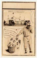 1928 MANATI CUBAN BASEBALL REAL PHOTO POSTCARD.