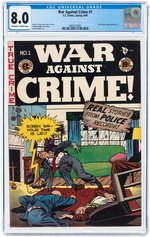 WAR AGAINST CRIME #1 SPRING 1948 CGC 8.0 VF.