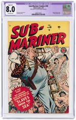 SUB-MARINER COMICS #30 FEBRUARY 1949 CGC RESTORED APPARENT 8.0 VF.