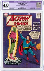 ACTION COMICS #242 JULY 1958 CGC RESTORED 4.0 SLIGHT (B-1) VG (FIRST BRAINIAC).