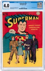 SUPERMAN #29 JULY-AUGUST 1944 CGC 4.0 VG.