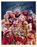 JIM HENSON SIGNED THE MUPPET SHOW PHOTO.