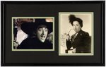 THE WIZARD OF OZ WICKED WITCH OF THE WEST MARGARET HAMILTON SIGNED & FRAMED PHOTO DISPLAY.