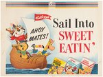 KELLOGG'S RETAILER'S PROMOTIONAL POSTER WITH CEREAL MASCOTS & QUICK DRAW McGRAW.