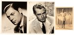 JOHNNY WEISSMULLER/SONJA HENIE/ALAN LADD SIGNED PHOTO TRIO.