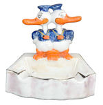 DOUBLE DONALD DUCK CHINA ASHTRAY.