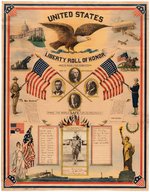 WILSON WORLD WAR I "MAKE THE WORLD SAFE FOR DEMOCRACY" STRIKING DOUGHBOY POSTER.