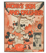 RARE ENGLISH MICKEY MOUSE SHEET MUSIC.