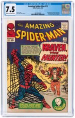 AMAZING SPIDER-MAN #15 AUGUST 1964 CGC 7.5 VF- (FIRST KRAVEN THE HUNTER).