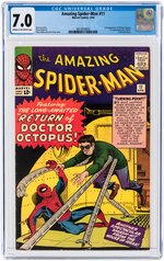 AMAZING SPIDER-MAN #11 APRIL 1964 CGC 7.0 FINE/VF.