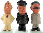 ROOSEVELT, CHURCHILL & STALIN OUTSTANDING & RARE WWII FIGURE SET.