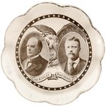 McKINLEY & ROOSEVELT GORGEOUS 1900 CAMPAIGN JUGATE PAPER WEIGHT.