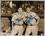 RED SCHOENDIENST (HOF) & MARTY MARION SIGNED PHOTO.