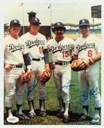 LOA ANGELES DODGERS MULTI-SIGNED PHOTO.