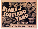 "BLAKE OF SCOTLAND YARD" LOBBY CARD.